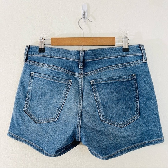 Banana Republic High Rise Jean Shorts Women Size 28 Blue Pockets Stretch - Picture 2 of 8